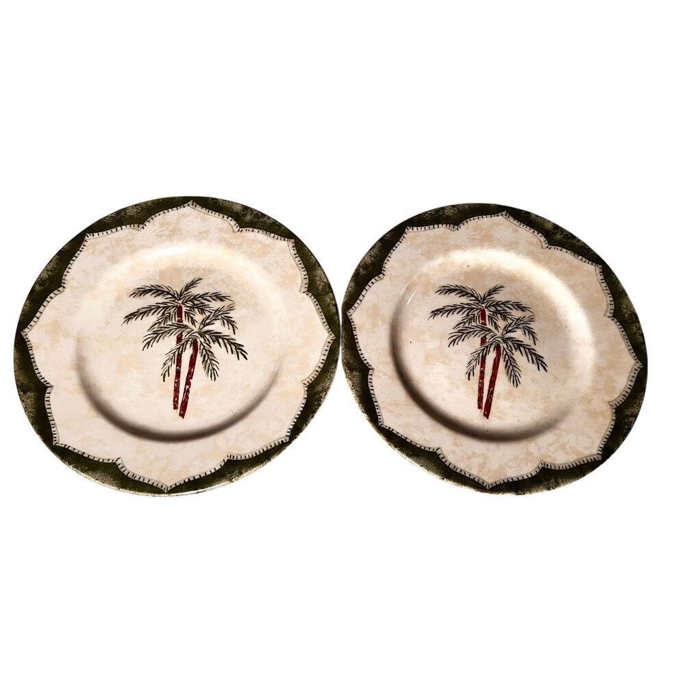 Set of 2 Pier One Sable Salad Plates by Ironstone for Pier 1 *Discontinued